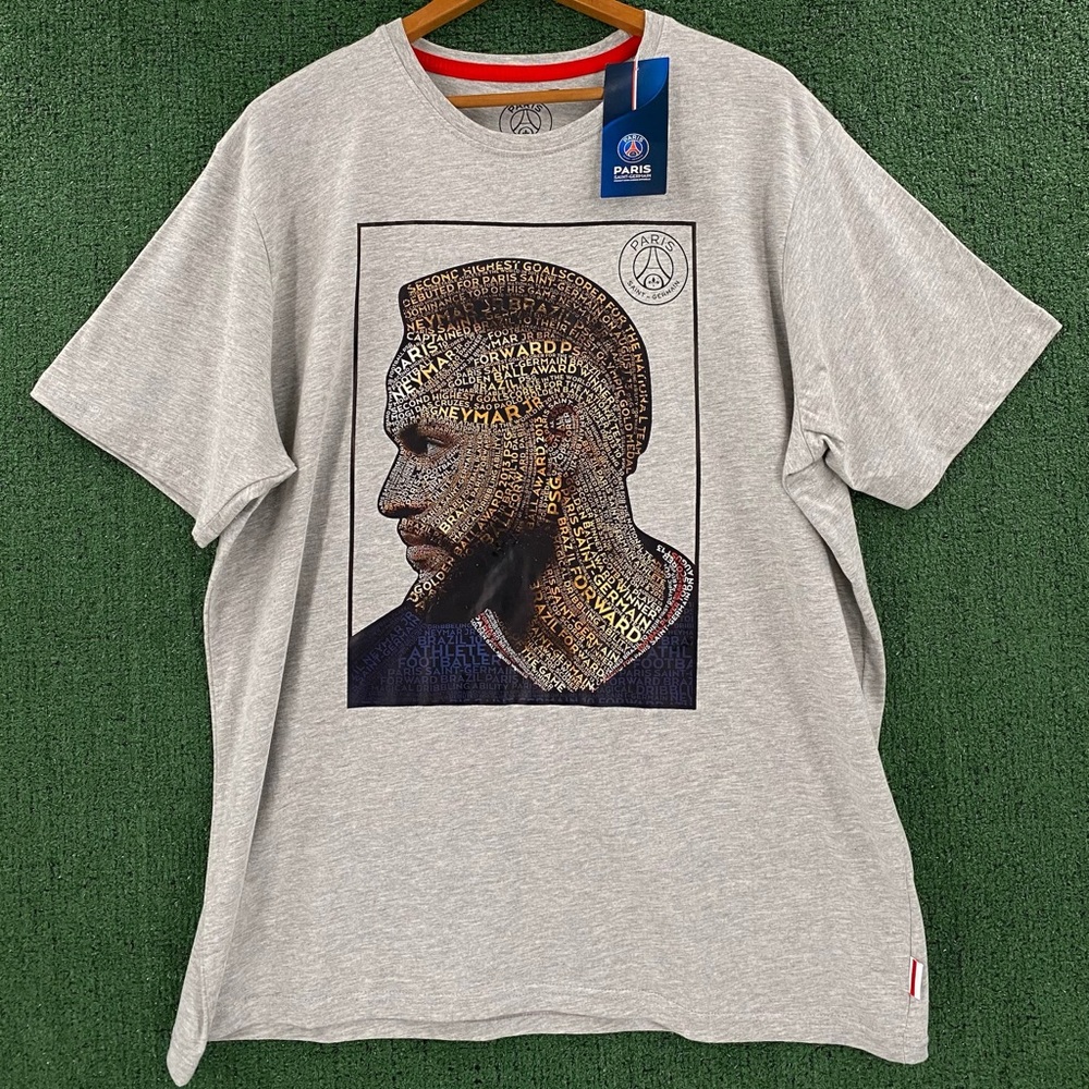 NWT Paris Saint Germain Neymar Jr.  Soccer Career T-Shirt- Men's Size XL